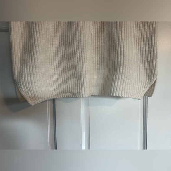 Cream / White Sleeveless turtleneck sweater Abercrombie & Fitch - Picture 4 of 6